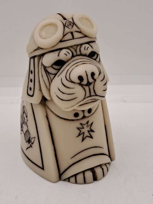 Collectable John Biccard collection Red Baron  Whimsical Figurine (Crushed Marble and Resin)