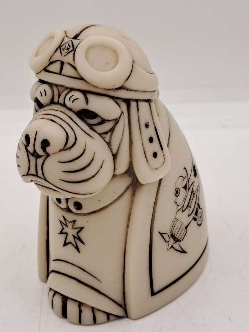 Collectable John Biccard collection Red Baron  Whimsical Figurine (Crushed Marble and Resin)