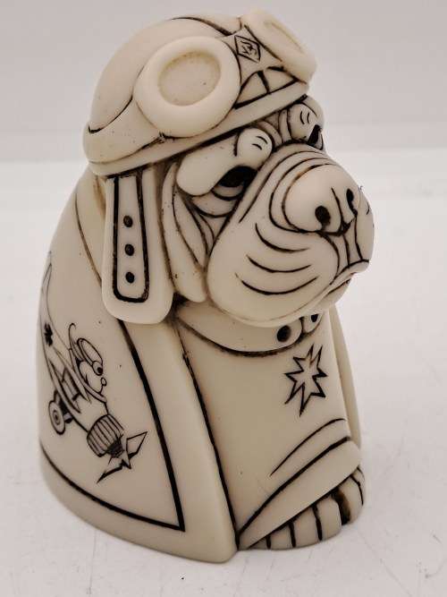 Collectable John Biccard collection Red Baron  Whimsical Figurine (Crushed Marble and Resin)