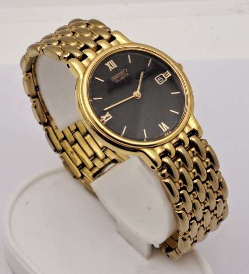 Pre-owned Seiko Quartz watch Japan Movement 7N29 Fo50-Co1-in Case-Working