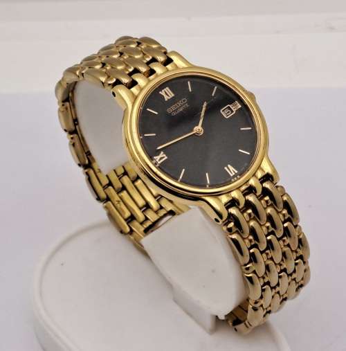 Pre-owned Seiko Quartz watch Japan Movement 7N29 Fo50-Co1-in Case-Working