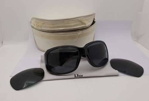 Pre-owned Christian Dior Strassy 1 D2895 Sunglasses in Case -Made in Italy (with Extra pair Lenses)