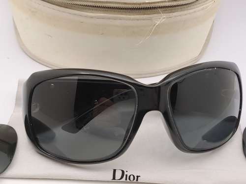 Pre-owned Christian Dior Strassy 1 D2895 Sunglasses in Case -Made in Italy (with Extra pair Lenses)
