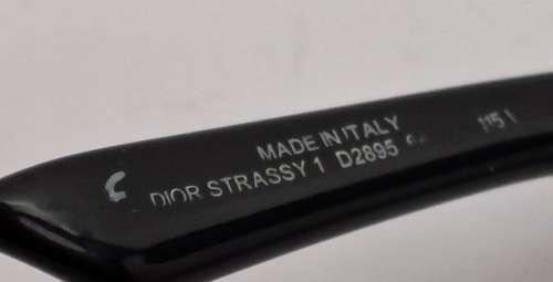 Pre-owned Christian Dior Strassy 1 D2895 Sunglasses in Case -Made in Italy (with Extra pair Lenses)