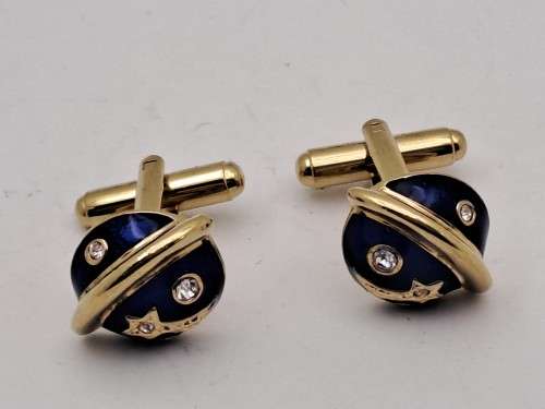 Vintage Plated Cufflink Pair