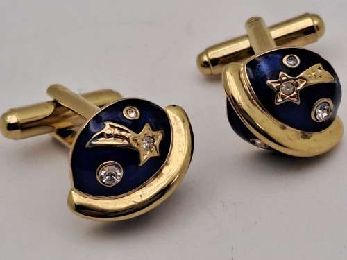 Vintage Plated Cufflink Pair