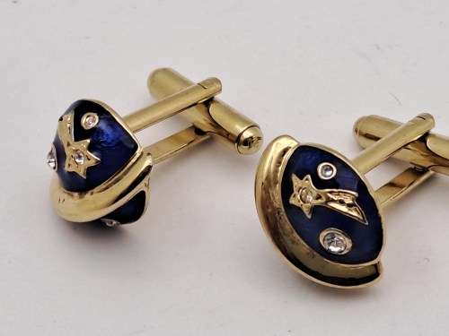 Vintage Plated Cufflink Pair