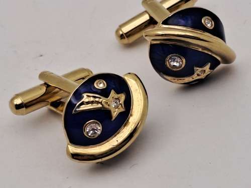 Vintage Plated Cufflink Pair