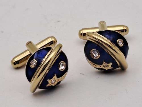 Vintage Plated Cufflink Pair