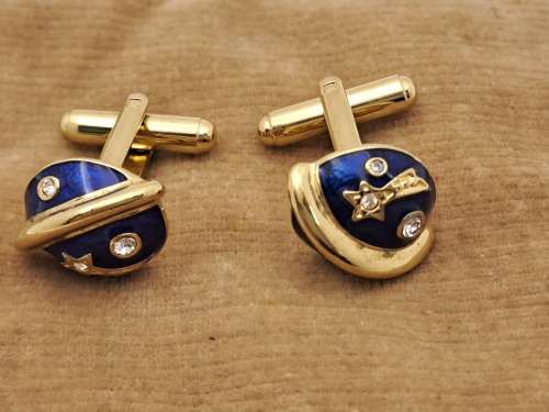 Vintage Plated Cufflink Pair