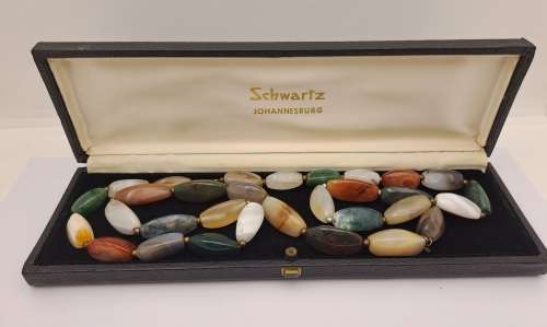 Vintage 80cm Necklace -Natural Stone  -Boxed