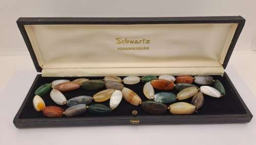 Vintage 80cm Necklace -Natural Stone  -Boxed