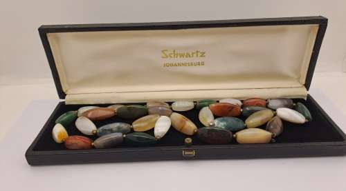 Vintage 80cm Necklace -Natural Stone  -Boxed