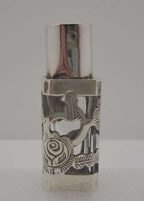 Vintage .925 Sterling Silver Hecho en Mexico Perfume Bottle