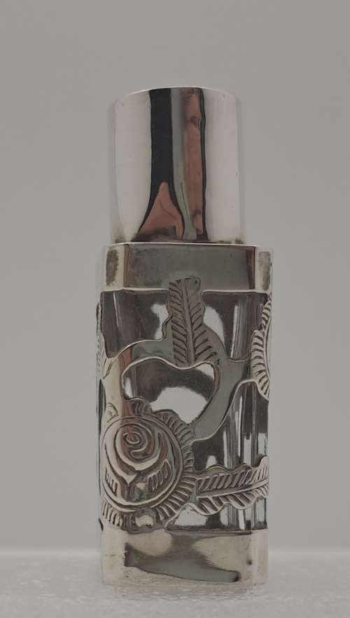 Vintage .925 Sterling Silver Hecho en Mexico Perfume Bottle