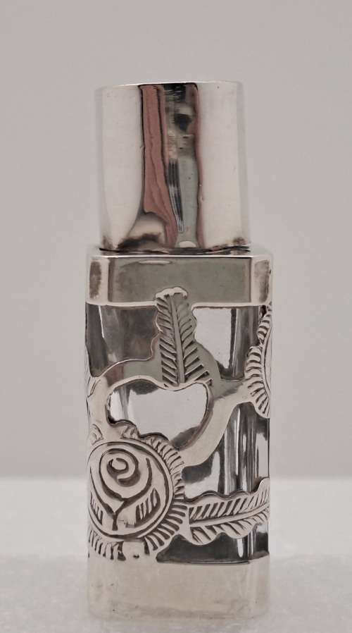 Vintage .925 Sterling Silver Hecho en Mexico Perfume Bottle