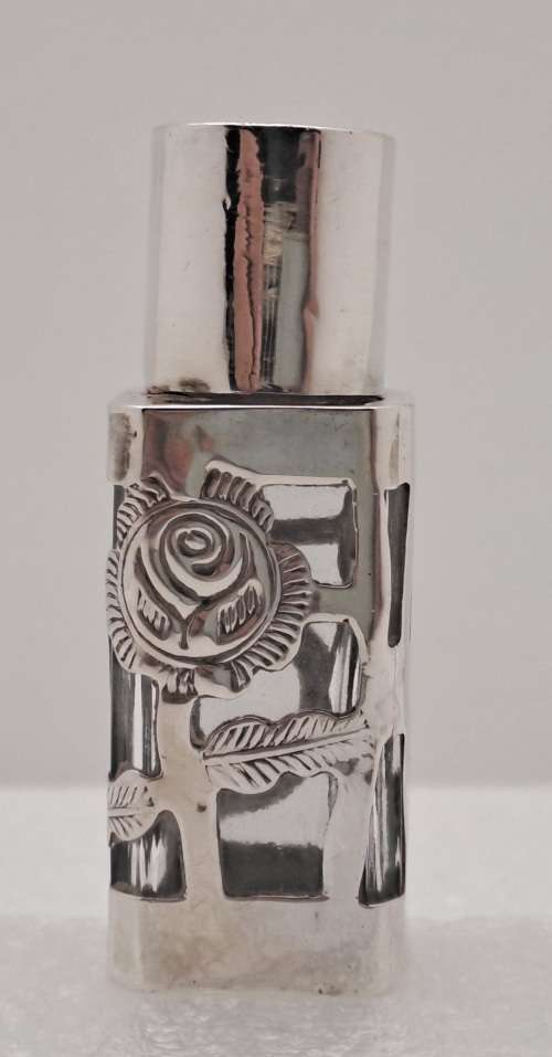 Vintage .925 Sterling Silver Hecho en Mexico Perfume Bottle