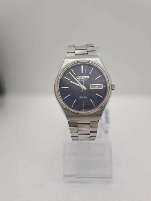 Pre-owned Vintage Mens CITIZEN Seven Quartz Watch 4-281802 KT- Serial 11204008 - Working -in Case