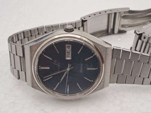 Pre-owned Vintage Mens CITIZEN Seven Quartz Watch 4-281802 KT- Serial 11204008 - Working -in Case