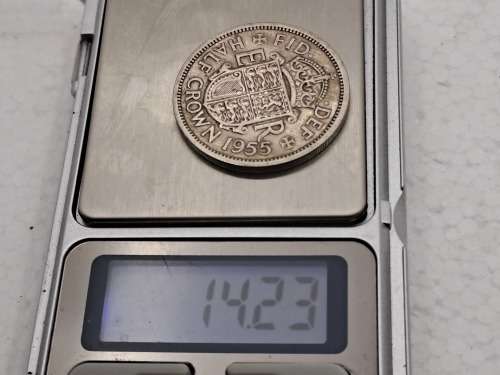 1955 United Kingdom ½ Crown - Elizabeth II