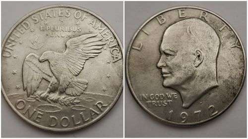 1972 United States 1 Dollar `Eisenhower Dollar`