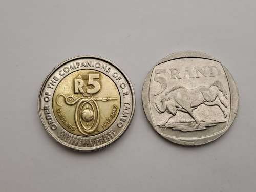 2017 South Africa 5 Rand Order of Companions of O.R. Tambo-Commemorative issue Centenary