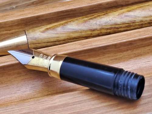 Wood Pen Set- Ballpoint Pen, Fountain Pen with Iridium Point Germany and letter opener in Case