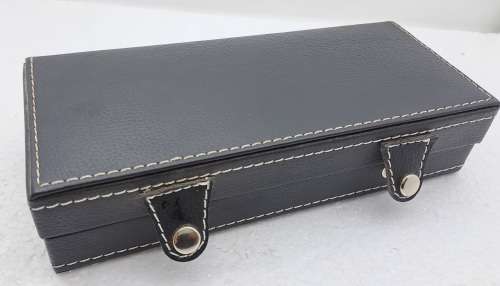 Pen Gift Set- Ballpoint Pen,Rollerball and  Fountain Pen with Iridium Point in Leather Case