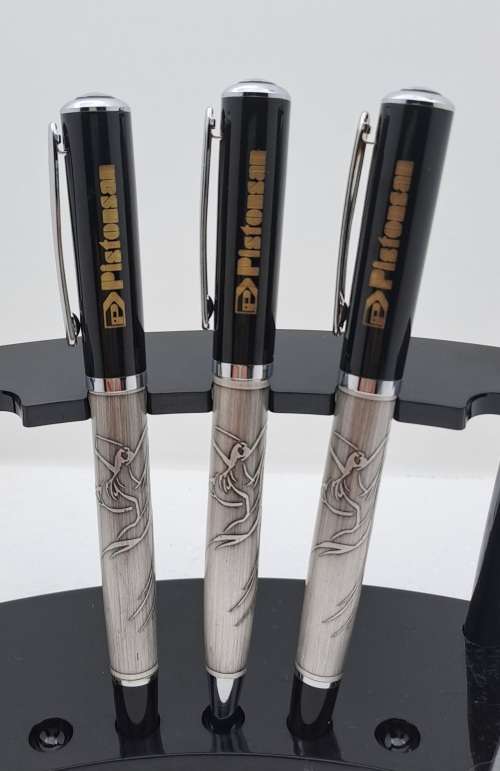 Pen Gift Set- Ballpoint Pen,Rollerball and  Fountain Pen with Iridium Point in Leather Case