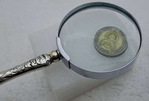 Antique Hallmarked Sterling Silver Magnifying Glass -England