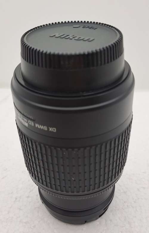 Pre-owned Nikon DX AF-S Nikkor 55-200mm 1:4-5.6GED Lens -Good Condition with Caps