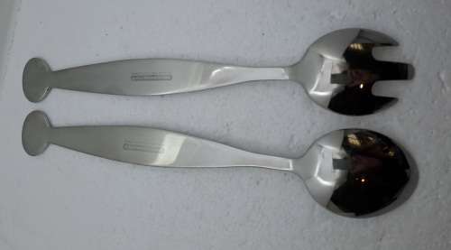 Large Carol Boyes Pewter Salad Servers 30cm