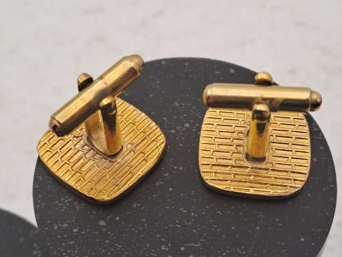 Vintage cufflinks with Bloemfontein Coat of Arms -Boxed