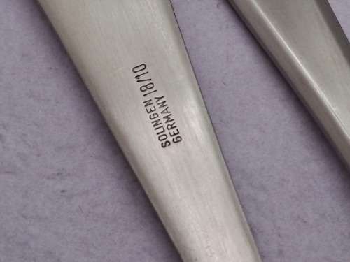 12pc Vintage Solingen Stainless Steel 18/10 Fish Knifes and Forks -Made in Germany.