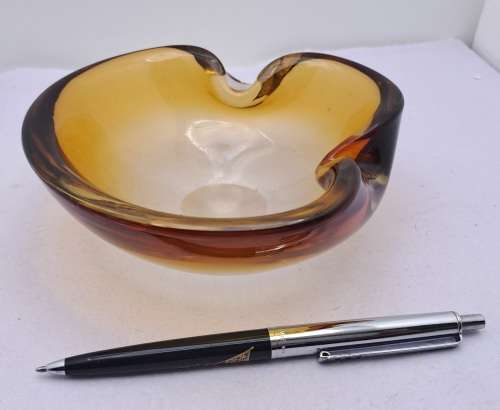 Murano Glass Bowl -Ashtray 5cm x13cm x 13cm.