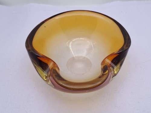 Murano Glass Bowl -Ashtray 5cm x13cm x 13cm.