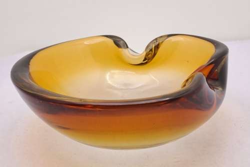 Murano Glass Bowl -Ashtray 5cm x13cm x 13cm.