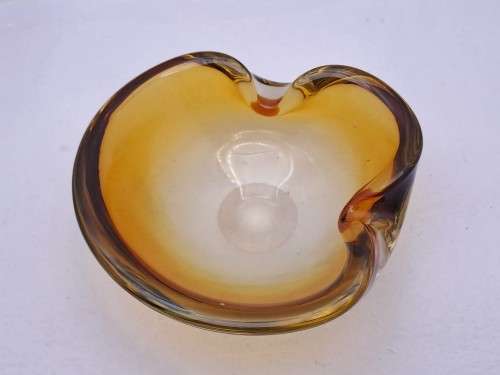 Murano Glass Bowl -Ashtray 5cm x13cm x 13cm.