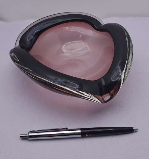 Murano Glass Bowl -Ashtray 18cmx18cmx 7cm (very small chip see Photos)