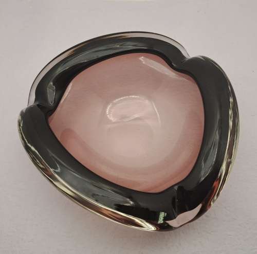 Murano Glass Bowl -Ashtray 18cmx18cmx 7cm (very small chip see Photos)