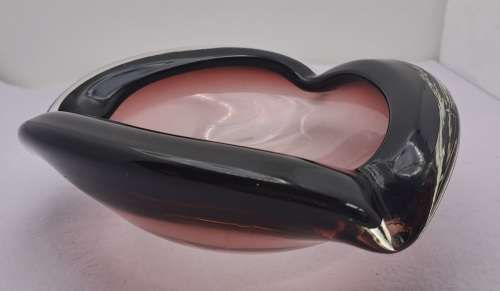 Murano Glass Bowl -Ashtray 18cmx18cmx 7cm (very small chip see Photos)