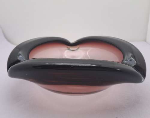 Murano Glass Bowl -Ashtray 18cmx18cmx 7cm (very small chip see Photos)