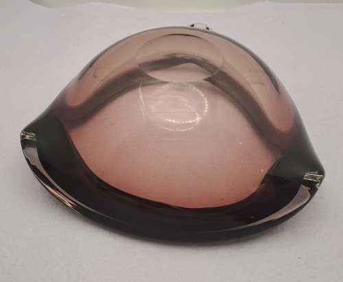 Murano Glass Bowl -Ashtray 18cmx18cmx 7cm (very small chip see Photos)
