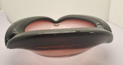 Murano Glass Bowl -Ashtray 18cmx18cmx 7cm (very small chip see Photos)