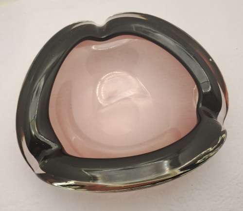 Murano Glass Bowl -Ashtray 18cmx18cmx 7cm (very small chip see Photos)