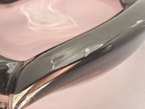 Murano Glass Bowl -Ashtray 18cmx18cmx 7cm (very small chip see Photos)