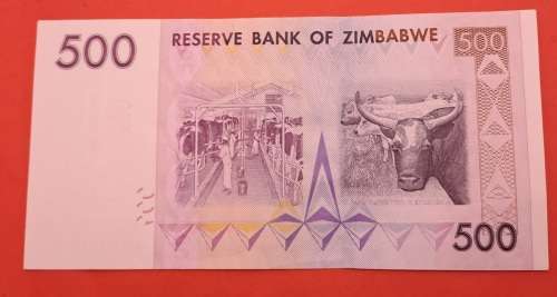 2007 Zimbabwe 500 Dollars Banknote