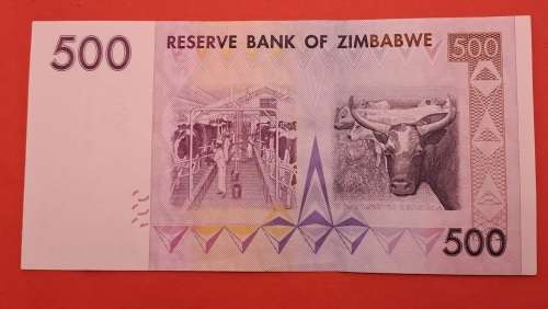 2007 Zimbabwe 500 Dollars Banknote