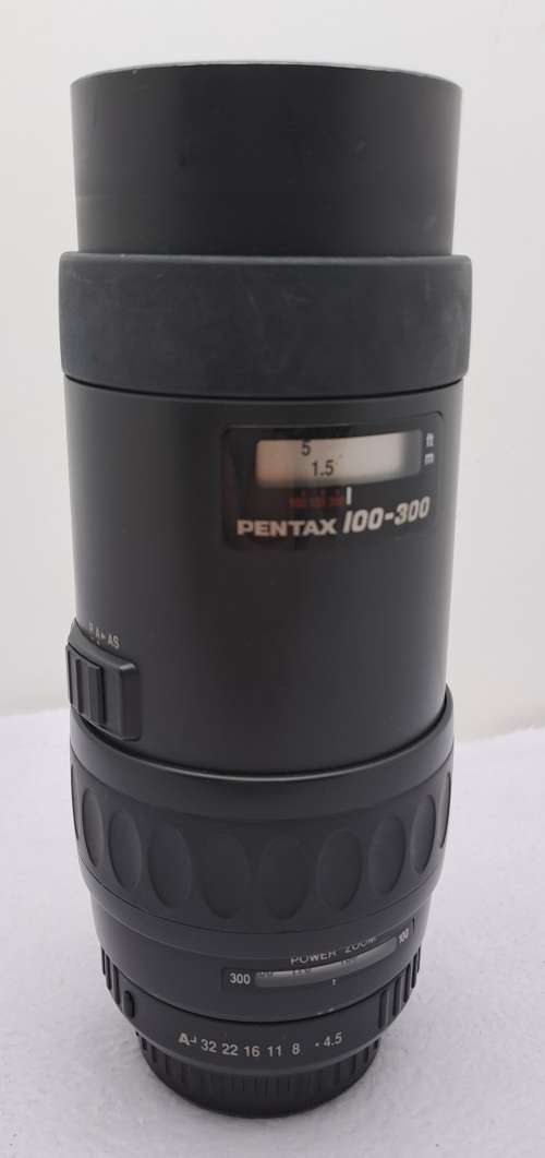 Pre-Owned SMC Pentax-FA 1:45-5,6 100-300mm Power Zoom Lens with Caps-Lens Mount Pentax K