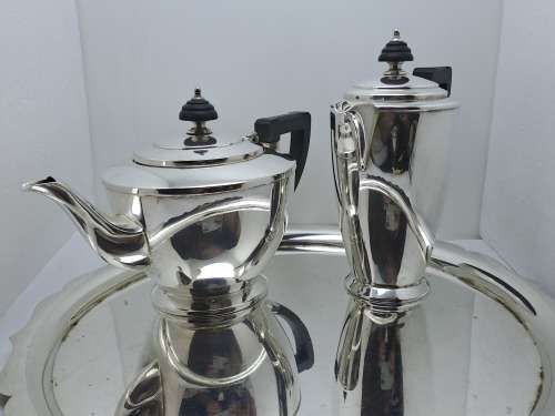 5 Pc Antique / Vintage Mappin & Web Silver Plate Tea and Coffee Set. W27559 -Sheffield England.